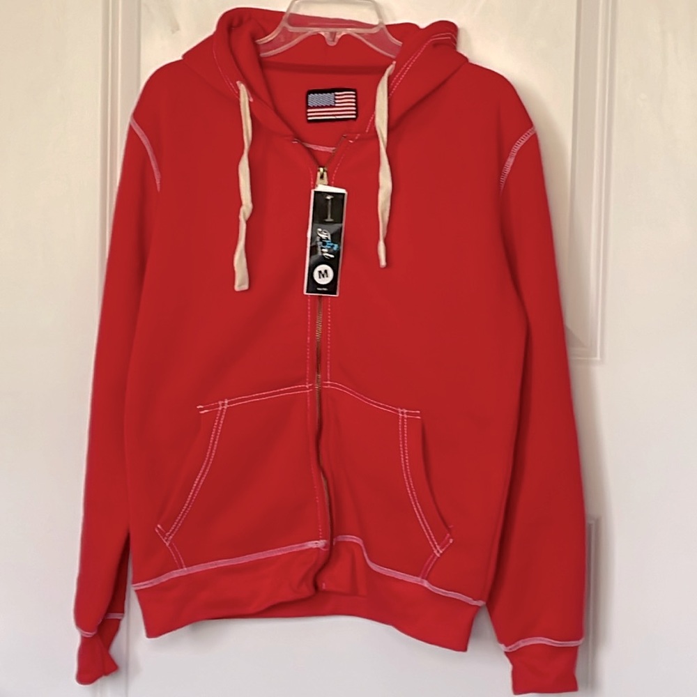 Fort Red Contrast Stitch Hoodie Medium NEW!!